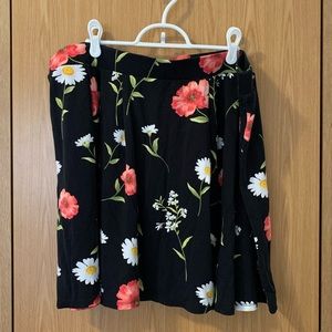 Forever 21+ Floral Skater Skirt, Size 3X